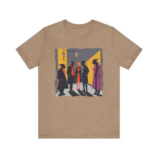 Oddborn. Stylish Vintage-Inspired Unisex Jersey Tee with Graphic Design