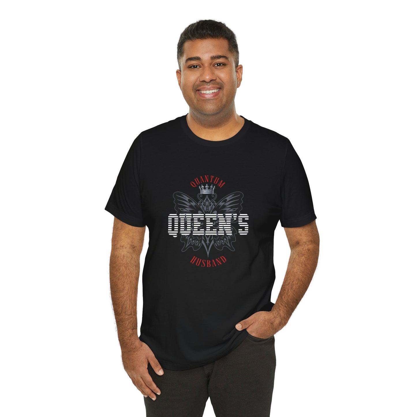 Quantum Queen’s Husband Tee Casual Shirt for Him, Gift for Husband, Cool Graphic Tee, Perfect for Celebrations