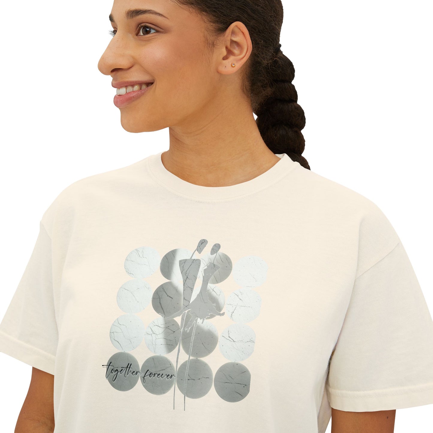 Women's Boxy Tee - Together Forever Graphic Shirt