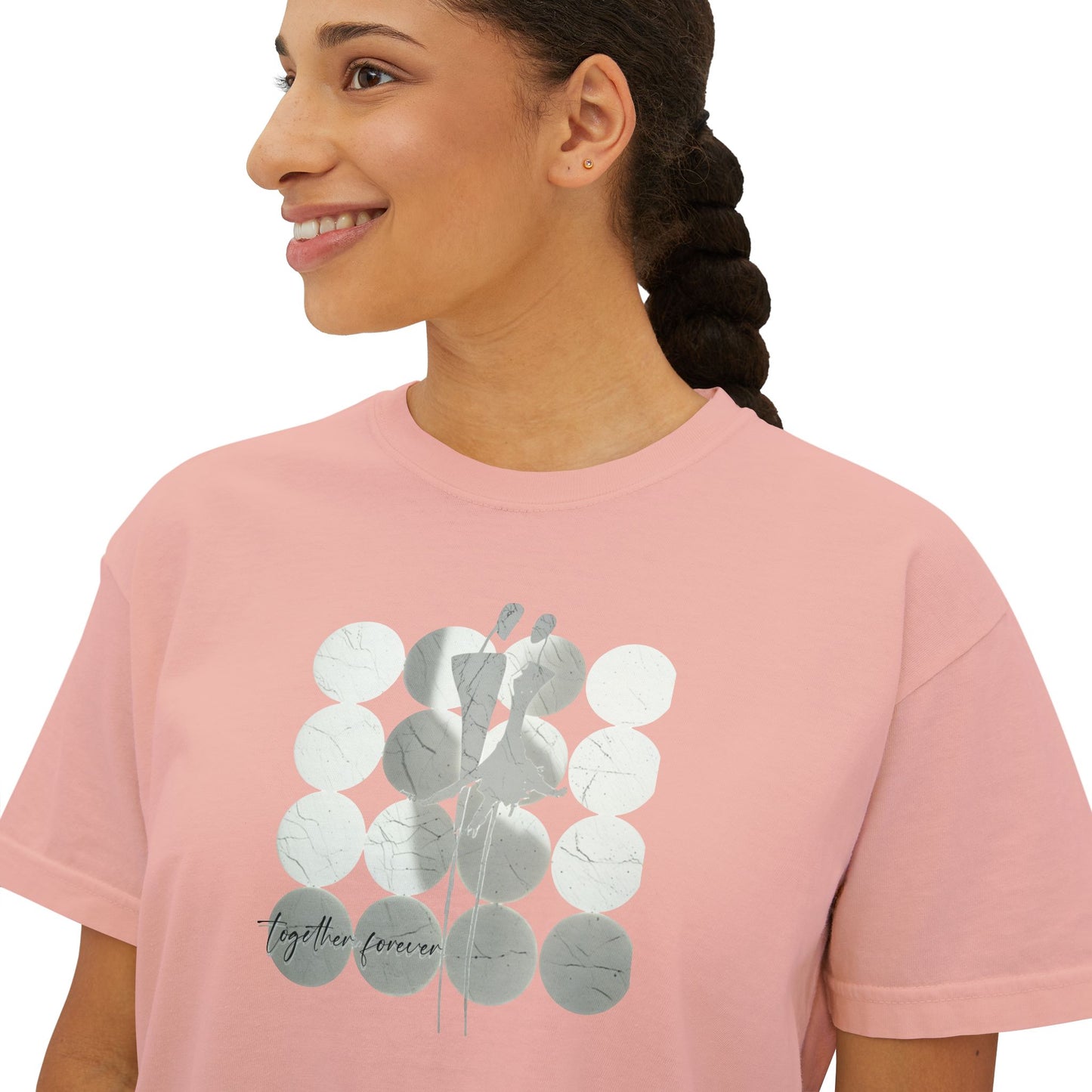 Women's Boxy Tee - Together Forever Graphic Shirt