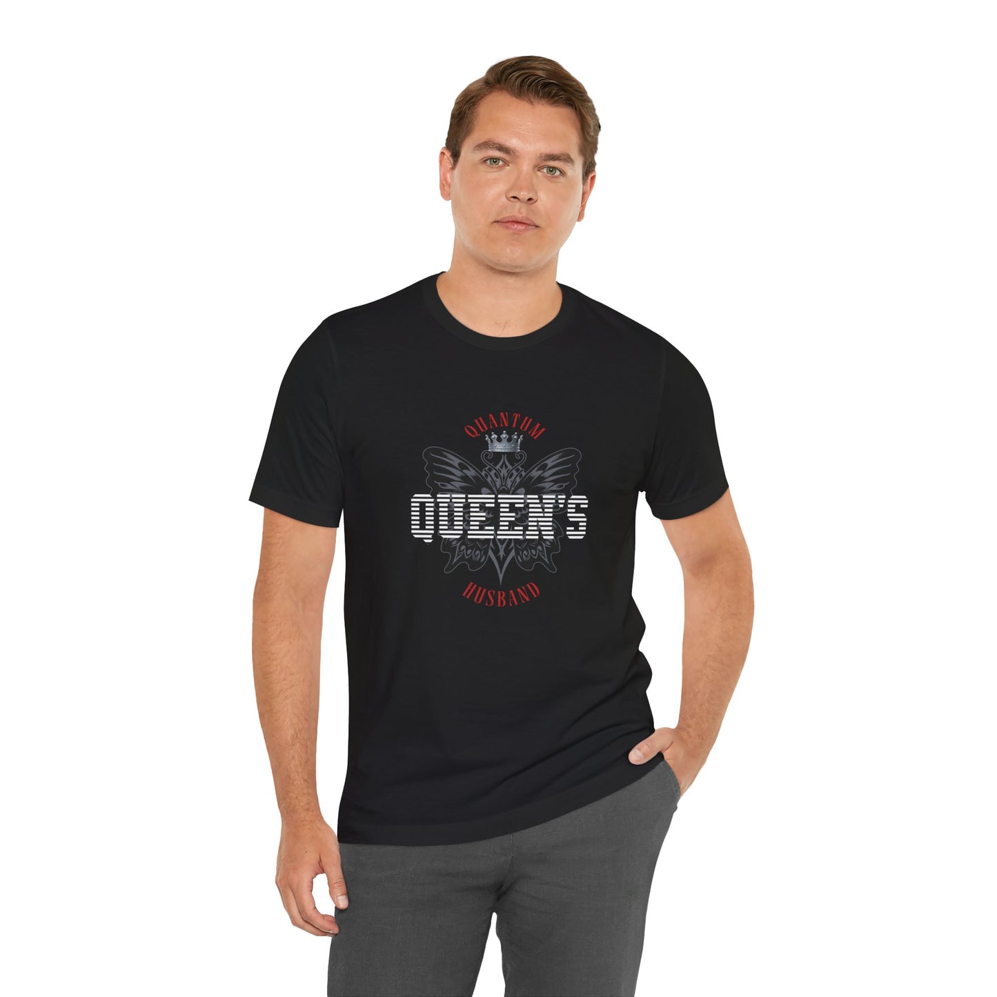Quantum Queen’s Husband Tee Casual Shirt for Him, Gift for Husband, Cool Graphic Tee, Perfect for Celebrations