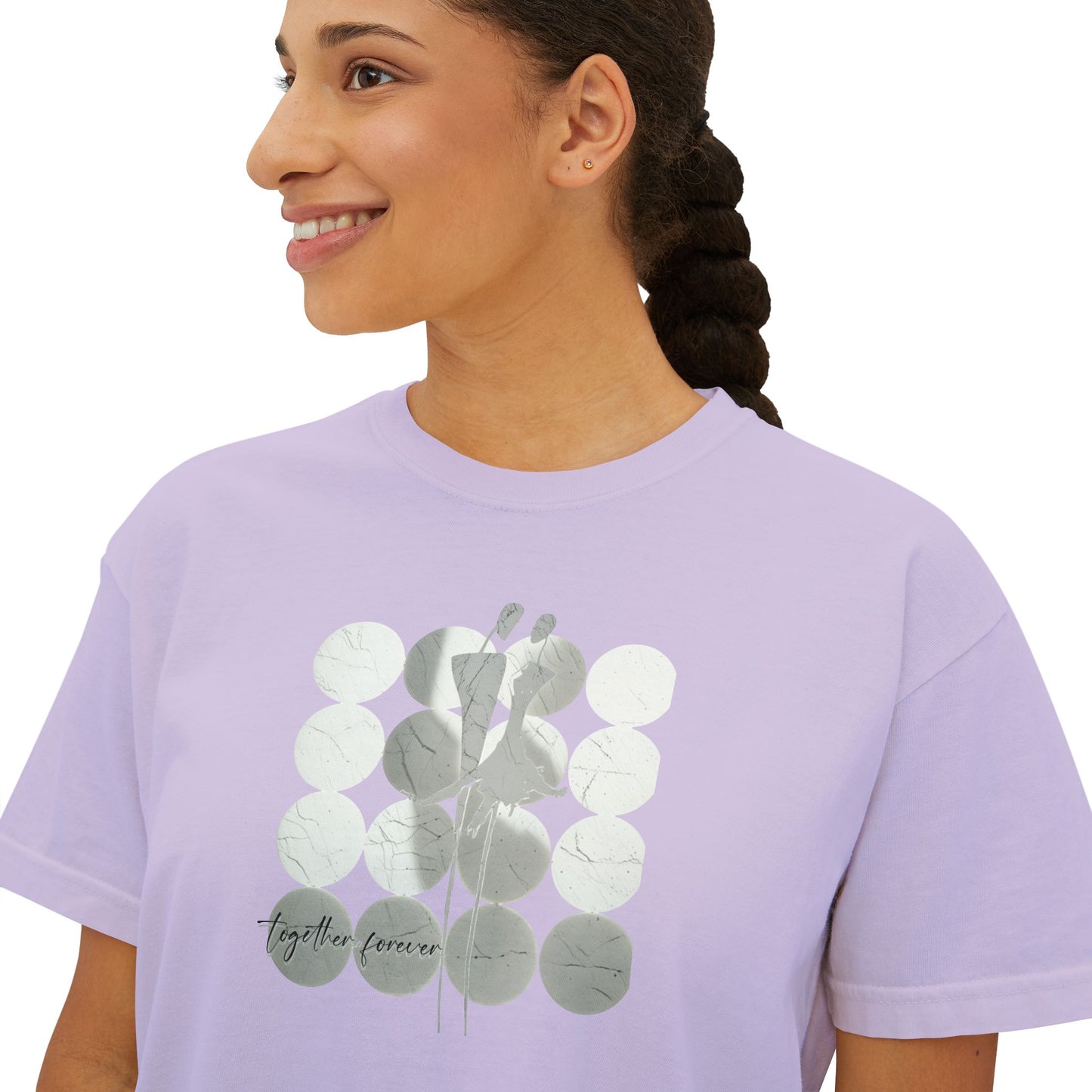 Women's Boxy Tee - Together Forever Graphic Shirt