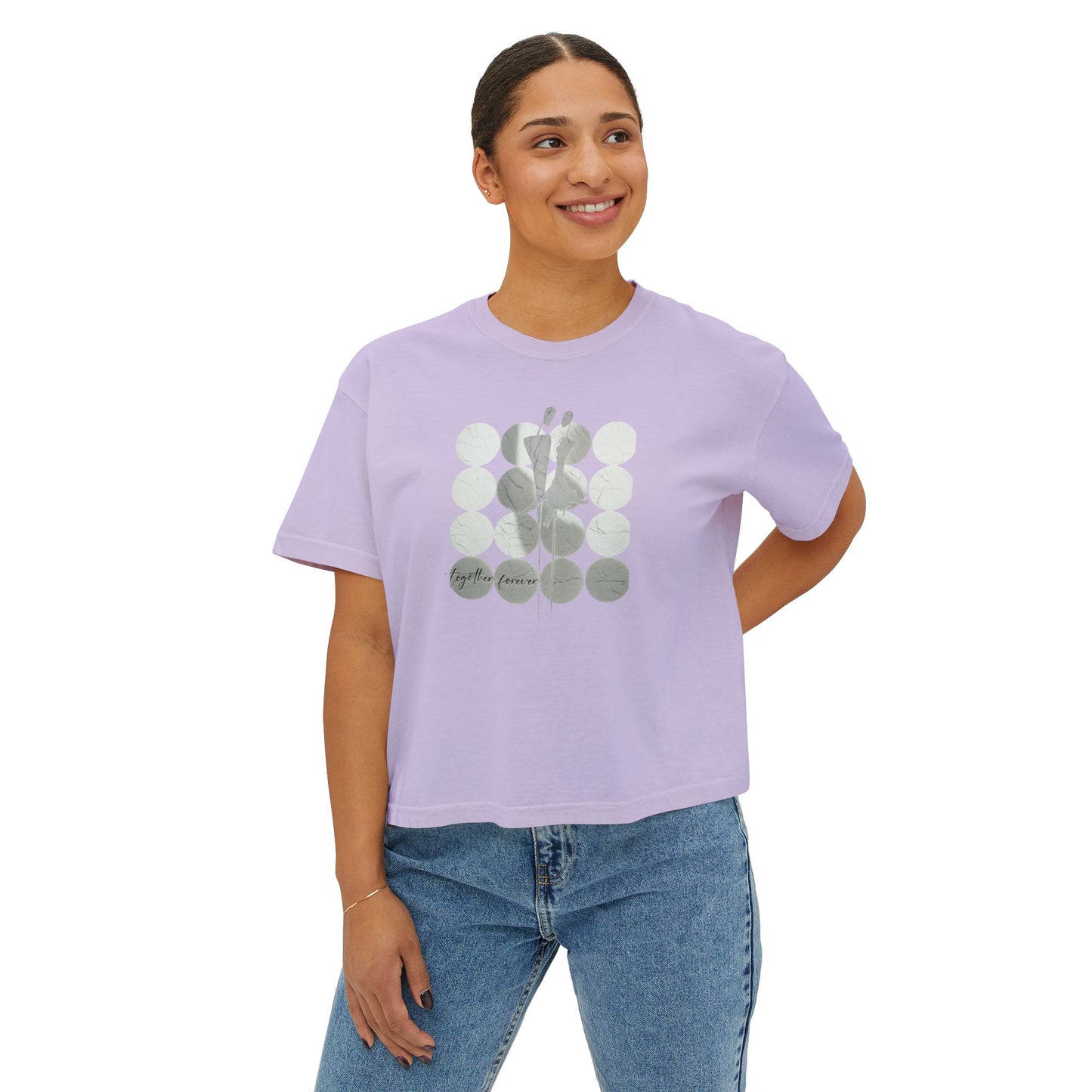 Women's Boxy Tee - Together Forever Graphic Shirt